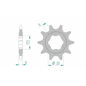 Sprocket Afam 520 94306 image-0