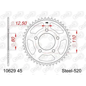 Steel Motorcycle Crown Afam 520 Honda XL 750 Transalp image-0