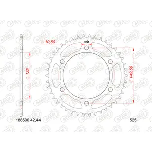 Steel Motorcycle Crown Afam 525 Benelli TRK 502 K image-0