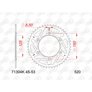Steel Motorcycle Crown Afam 520 Cfmoto 800 MT Sport image-0