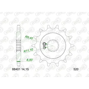 Motorcycle sprocket Afam Triumph Speed 400 image-0
