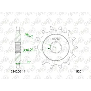 Motorcycle sprocket Afam Zontes 125 Scrambler image-0