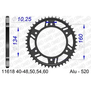 Motorcycle crown Afam 520 Honda CBR 1000 RR Fireblade SP (SC59) image-0