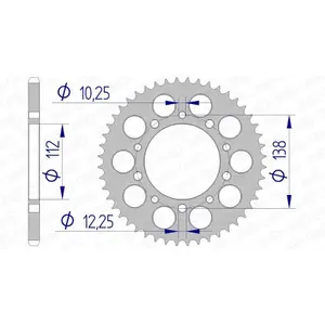 Standard Aluminium Motorcycle Crown Afam Honda/Yamaha 520 image-0