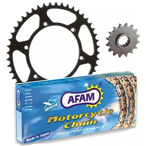 Standard Motorcycle Chain Kit Standard Sprocket Afam 428R1 14/49 Yamaha SR 125 [125](1989-2003) image-0