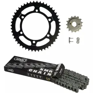 Kit ketting motor 420MX2 13/51 standaard met ultra-light anti-modder tandwiel Afam Yamaha DT 50 MX image-0