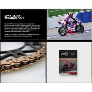 Kædesæt til motorcykel i stål Afam Honda CBR 1000 RR-R/SP 2020-2021 image-2