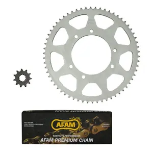 Σετ αλυσίδας μηχανής Afam Yamaha 50 Dt R 2007+2012 420 11X62 (105-125-8.5) image-0
