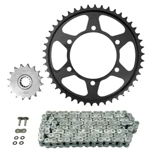 Kit de corrente para motociclos Afam Yamaha 600 Fz6 S Fazer 2004+2007 Fz6 S Fazer Abs 2006+2007 530 16X46 (110-130-10.25) image-0