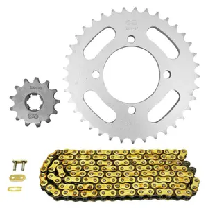 Motorcycle chain kit Afam Yamaha 50 Tt R E 2006>2020 420 image-0