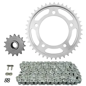 Kit cadena moto Afam Honda 500 Cbf 2004+2007 525 15X41 (112-138-12.25) image-0