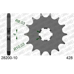 Sprocket for motorcycle Afam 428 image-0