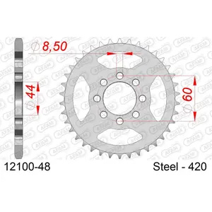 Χάλκινο πινιόν Afam 420 48 dents image-0