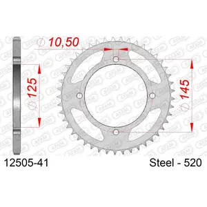 Ritzel aus Stahl Afam 520 41 dents image-0