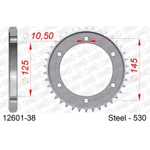 Χάλκινο πινιόν Afam 530 38 dents image-0