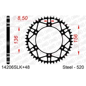 Sprocket Afam 520 48 dents image-0