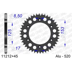 Πεταλιέρα Afam 520 45 dents image-0