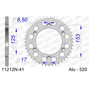 Πεταλιέρα Afam 520 41 dents image-0