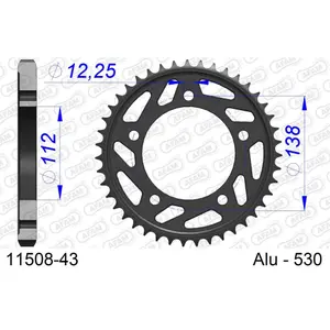 Πεταλιέρα Afam 530 43 dents image-0
