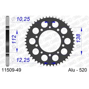 Πεταλιέρα Afam 520 49 dents image-0