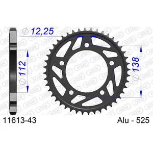 Πεταλιέρα Afam 525 43 dents image-0
