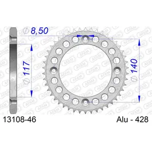 Πεταλιέρα Afam 428 46 dents image-0