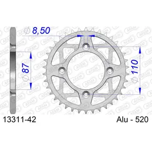 Πεταλιέρα Afam 520 42 dents image-0