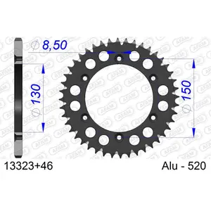 Πεταλιέρα Afam 520 46 dents image-0