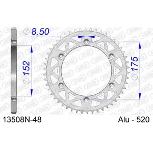 Πεταλιέρα Afam 520 48 dents image-0