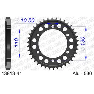 Sprocket Afam 530 41 dents image-0