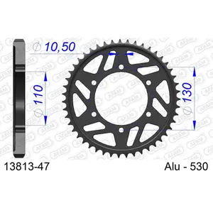 Sprocket Afam 530 47 dents image-0