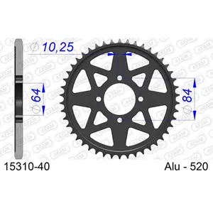 Sprocket Afam 520 40 dents image-0