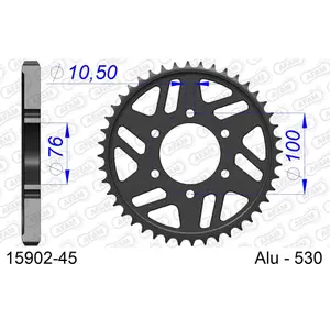 Πεταλιέρα Afam 530 45 dents image-0