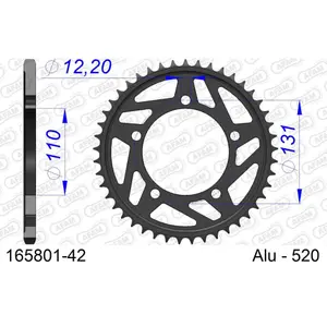 Πεταλιέρα Afam 520 42 dents image-0