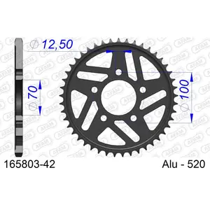Πεταλιέρα Afam 520 42 dents image-0