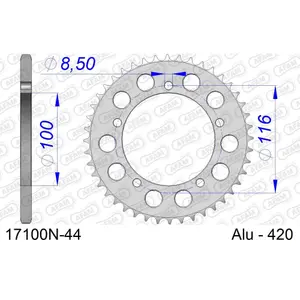 Πεταλιέρα Afam 420 44 dents image-0