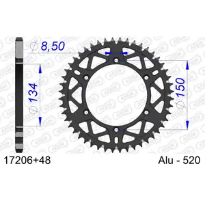 Πεταλιέρα Afam 520 48 dents image-0