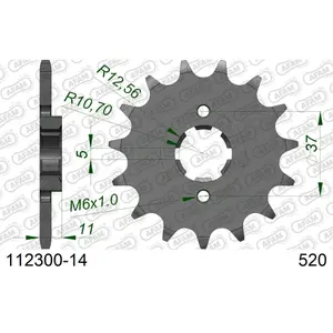 Πεταλιέρα Afam 520 14 dents image-0