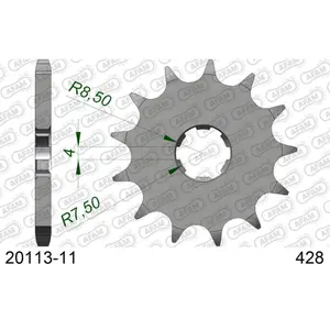Πεταλιέρα Afam 428 11 dents image-0