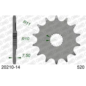 Πεταλιέρα Afam 520 14 dents image-0