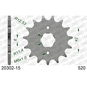 Πεταλιέρα Afam 520 15 dents image-0
