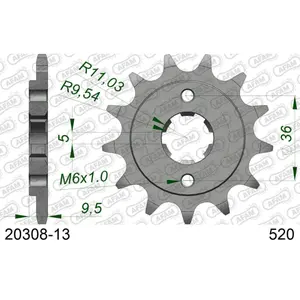 Πεταλιέρα Afam 52013 dents image-0