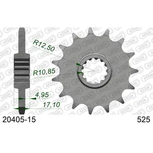 Sprocket Afam 525 15 dents image-0