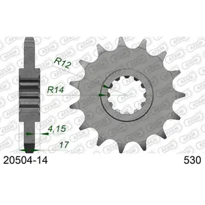 Πεταλιέρα Afam 530 14 dents image-0