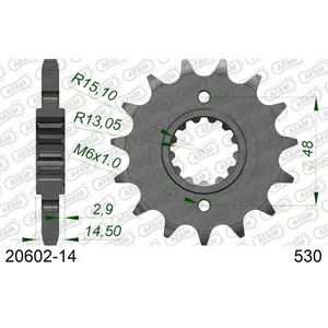 Sprocket Afam 530 14 dents image-0