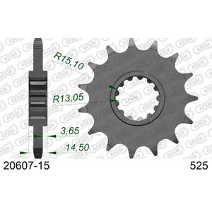 Πεταλιέρα Afam 525 15 dents image-0