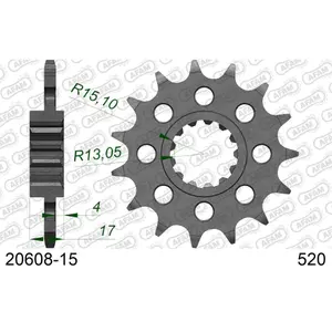 Sprocket Afam 520 15 dents image-0
