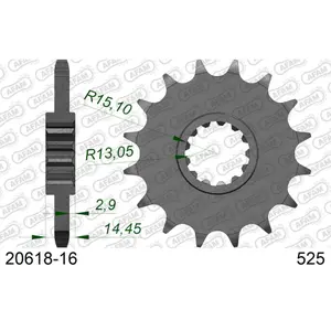 Sprocket Afam 525 16 dents image-0