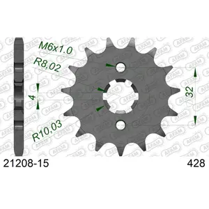 Πεταλιέρα Afam 428 15 dents image-0