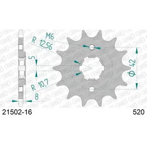 Πεταλιέρα Afam 520 16 dents image-0